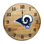 OAK BARREL CLOCK (Various Teams) - Image 61