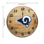 OAK BARREL CLOCK (Various Teams) - Image 62