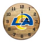 OAK BARREL CLOCK (Various Teams) - Image 72