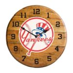OAK BARREL CLOCK (Various Teams) - Image 73