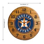 OAK BARREL CLOCK (Various Teams) - Image 82