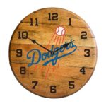 OAK BARREL CLOCK (Various Teams) - Image 83