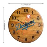 OAK BARREL CLOCK (Various Teams) - Image 84