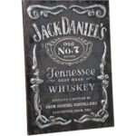 Jack Daniel's Label Metal Wall Art