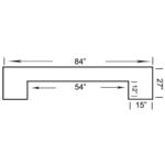 RAM Game Room 84" Bar - Black - Image 4