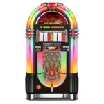 Rock-Ola Authentic Bubbler Vinyl 45 Jukebox in Satin Black Finish