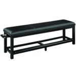 RAM Game Room Spectator Storage Bench - Black - Image 3