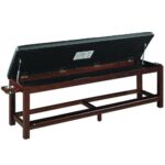 RAM Game Room Spectator Storage Bench - Cappuccino - Image 2