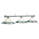 RAM Game Room 60" 3 Lt Billiard Light - Stainless