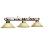 RAM Game Room 55" Bronze Billiard Ball 3 Lt - Fixture