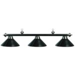 RAM Game Room 3 Lt - 54" Billiard Light - Leather/Black